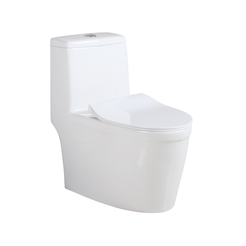 Μονοκόμματο Rimless Siphonic Flush Antibacterial Glazed Ceramic Toilet